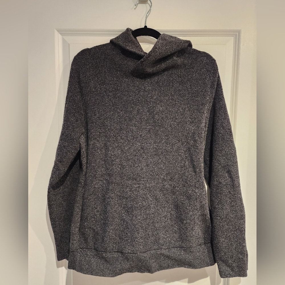 Banana Republic Men's Organic Cotton Pullover Sweater in Charcoal, Large, FTTS